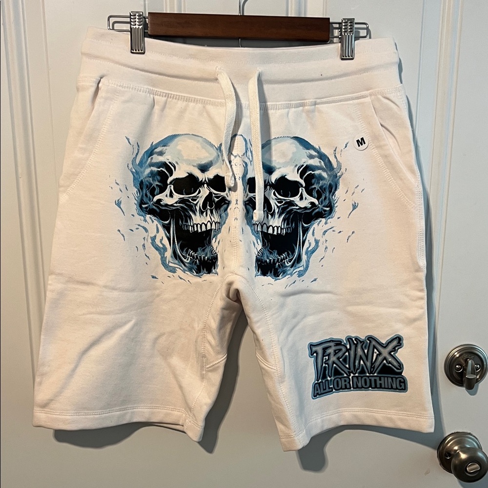 Trinx Men's White Athletic Shorts